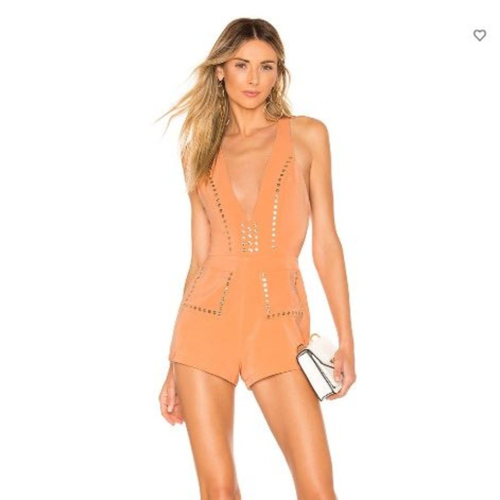 x Naven Olive Romper Studded XS